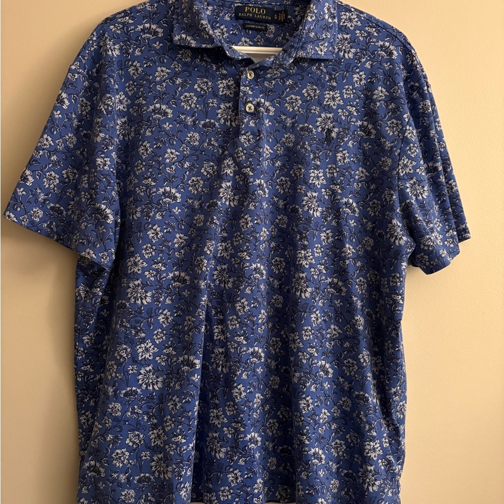 Polo by Ralph Lauren Navy Floral Men's Polo Shirt